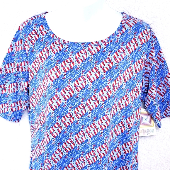 Lularoe Patriotic July 4th Julia Dress - Picture 3 of 7